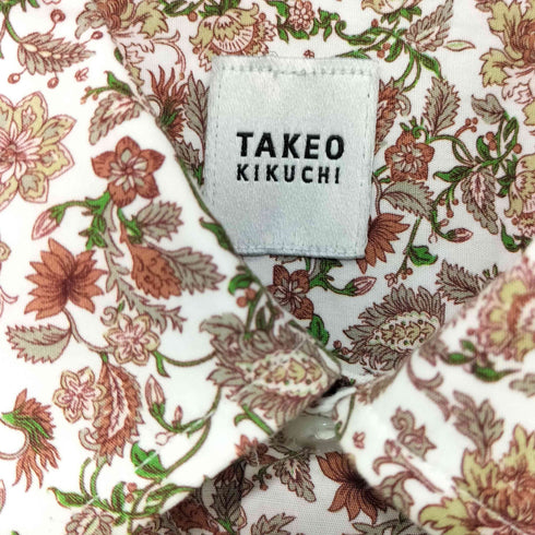 タケオキクチ TAKEO KIKUCHI フローラルパターン L/S シャツ メンズ JPN:3