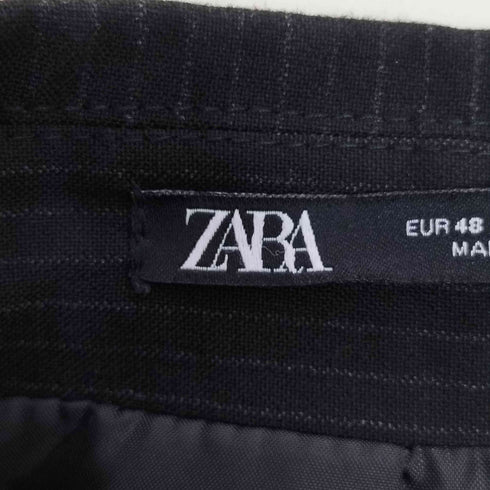 ザラ ZARA REGULAR FIT ストライプ 2B テーラードジャケット メンズ EUR:48