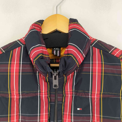 トミーヒルフィガー TOMMY HILFIGER チェックダウンベスト メンズ JPN:XXL