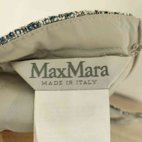 マックスマーラ MAX MARA イタリア製 白タグ ツイード タイトスカート レディース JPN:42