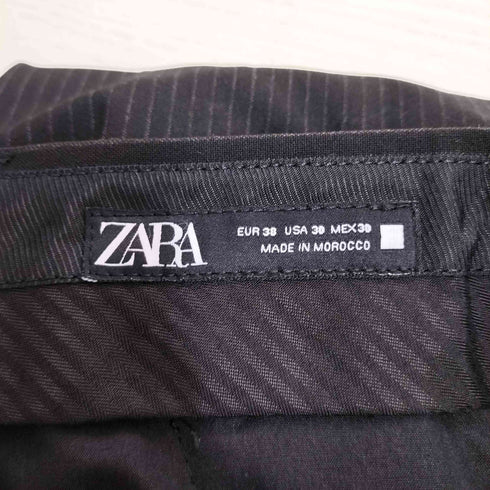 ザラ ZARA ストライプ センタープレス スラックスパンツ メンズ EUR:38