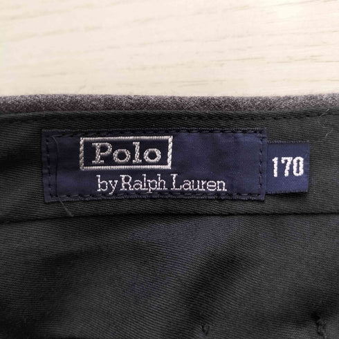 ポロバイラルフローレン Polo by RALPH LAUREN 2タック センタープレス ウール スラックスパンツ メンズ 170
