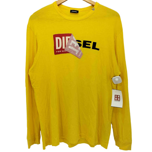 ディーゼル DIESEL フロントロゴプリント ロングスリーブカットソー メンズ