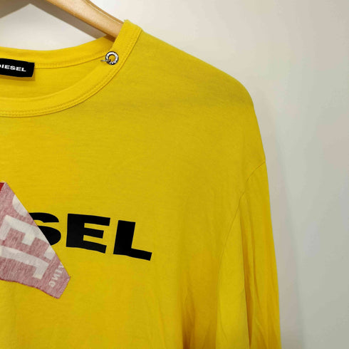 ディーゼル DIESEL フロントロゴプリント ロングスリーブカットソー メンズ