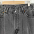 リーバイス Levis 550 ブラックデニムパンツ ダメージ加工 テーパードバギー メンズ 36/30