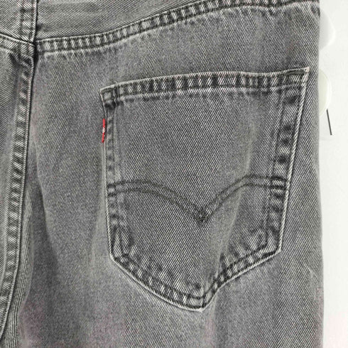 リーバイス Levis 550 ブラックデニムパンツ ダメージ加工 テーパードバギー メンズ 36/30