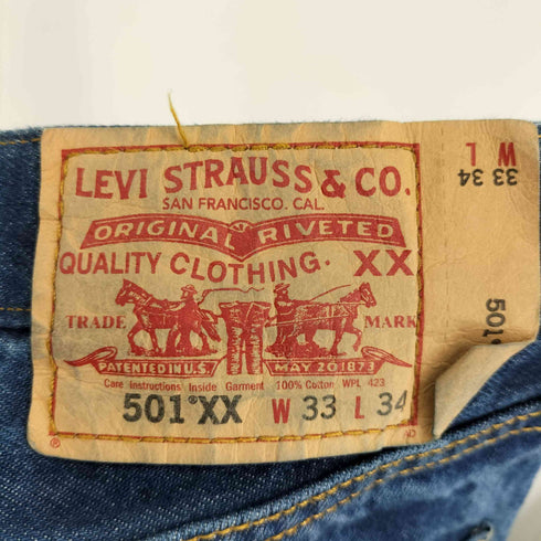 リーバイス Levis ストレートデニムパンツ 501XX復刻 メキシコ製 メンズ 33/34
