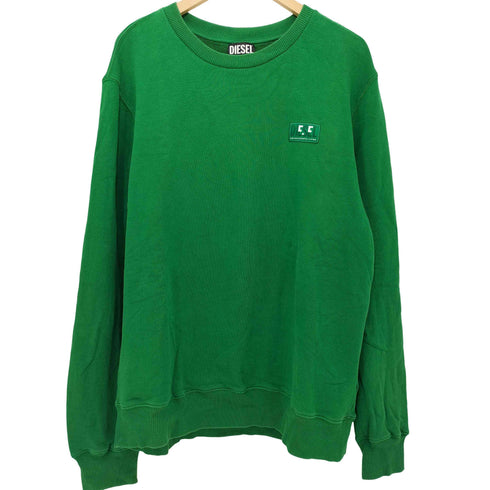 ディーゼル DIESEL Patch Logo S-GIRK-E1 Crew-neck Sweatshirt メンズ import:L