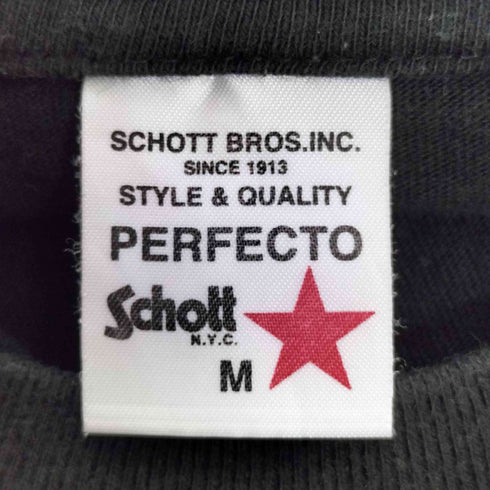 ショット Schott 両面プリント S/S Tシャツ メンズ M