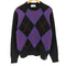 アミアレクサンドルマテュッシ AMI ALEXANDRE MATTIUSSI ポルトガル製 アーガイルニット M MAGLIONE I17 メンズ