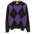 アミアレクサンドルマテュッシ AMI ALEXANDRE MATTIUSSI ポルトガル製 アーガイルニット M MAGLIONE I17 メンズ