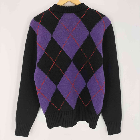 アミアレクサンドルマテュッシ AMI ALEXANDRE MATTIUSSI ポルトガル製 アーガイルニット M MAGLIONE I17 メンズ