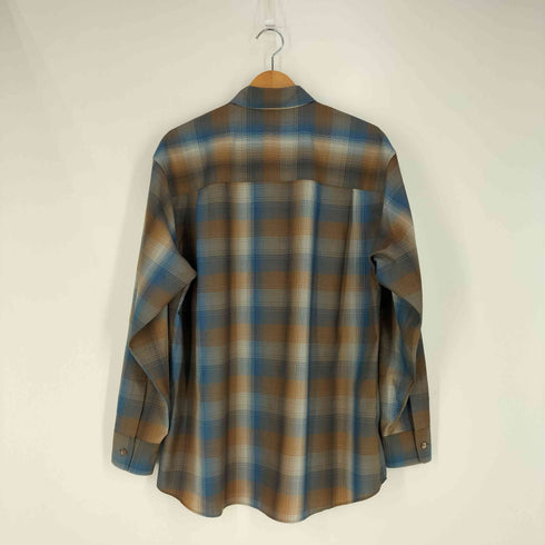 オーラリー AURALEE SUPER LIGHT WOOL CHECK SHIRT スーパー ライト ウール チェックシャツ メンズ JPN:3