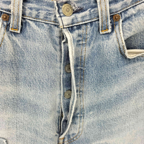 リーバイス Levis 90S リペア ボタンフライデニムパンツ ボタン裏552刻印 カットオフ加工 メンズ