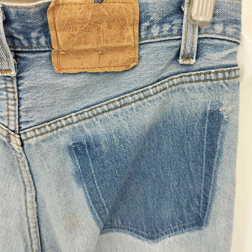 リーバイス Levis 90S リペア ボタンフライデニムパンツ ボタン裏552刻印 カットオフ加工 メンズ