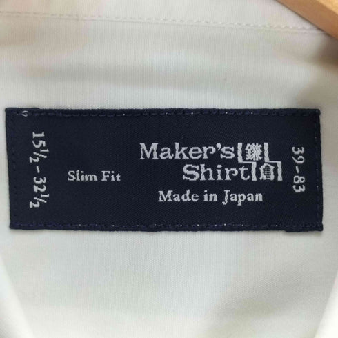 メーカーズシャツカマクラ Makers Shirt 鎌倉 カッタウェイ ロングスリーブシャツ メンズ 39-83