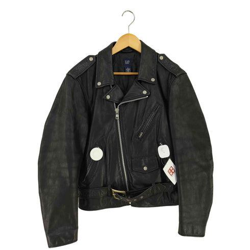 ギャップ Gap 00s 08AW OLD カウレザーダブルライダースジャケット メンズ import:M