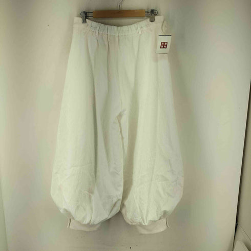 PRINCESS CHRONICLES シワ加工 総柄バルーンパンツ 白うさぎ9分丈パンツ メンズ 2XL