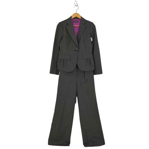 ソニアリキエル SONIA RYKIEL ストライプ柄セットアップ フリルスカート スラックスパンツ レディース 38
