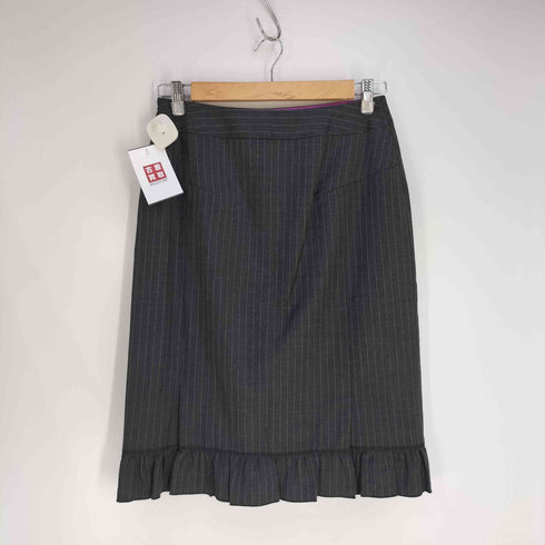 ソニアリキエル SONIA RYKIEL ストライプ柄セットアップ フリルスカート スラックスパンツ レディース 38