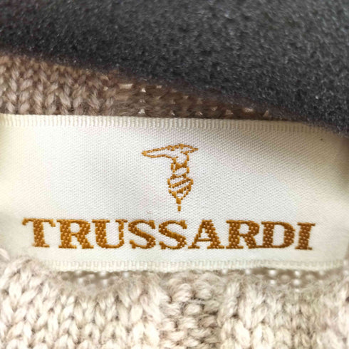 トラサルディ TRUSSARDI 素材切替デザインニット メンズ