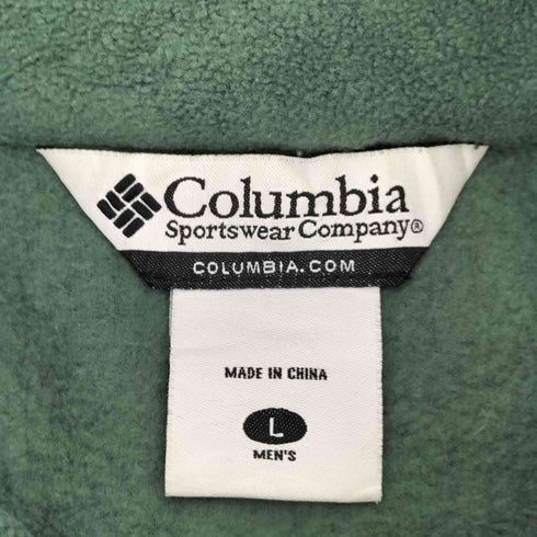 コロンビア Columbia 刺繍 フリース ジップアップベスト メンズ JPN:L