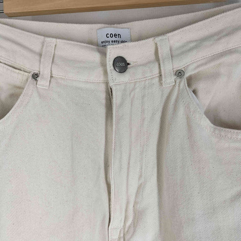 コーエン coen 23SS ワイドシームデニムパンツ レディース JPN:L