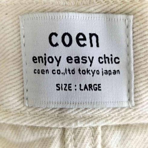 コーエン coen 23SS ワイドシームデニムパンツ レディース JPN:L