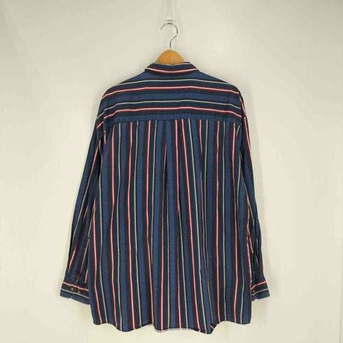 ナチュラルイシュー NATURAL ISSUE ストライプ コットン ボタンダウンシャツ メンズ import:XL
