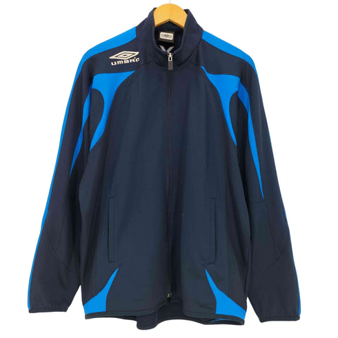 アンブロ UMBRO 00s 背面ロゴ ラグラン ジップアップトラックジャケット メンズ JPN:L