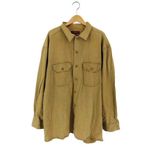 バナナリパブリック BANANA REPUBLIC 90s DENIM フラップポケットコットンL/Sシャツ メンズ import:XL