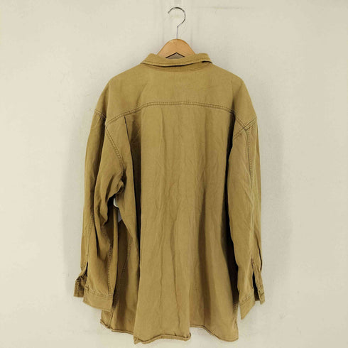 バナナリパブリック BANANA REPUBLIC 90s DENIM フラップポケットコットンL/Sシャツ メンズ import:XL