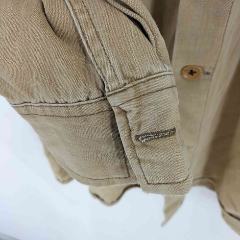 バナナリパブリック BANANA REPUBLIC 90s DENIM フラップポケットコットンL/Sシャツ メンズ import:XL