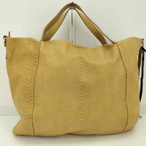 ジャンニキャリーニ GIANNI CHIARINI パイソン型押し 2WAY レザー ショルダーバッグ レディース