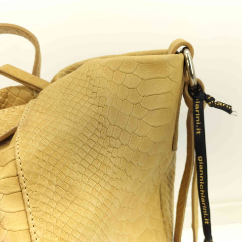 ジャンニキャリーニ GIANNI CHIARINI パイソン型押し 2WAY レザー ショルダーバッグ レディース