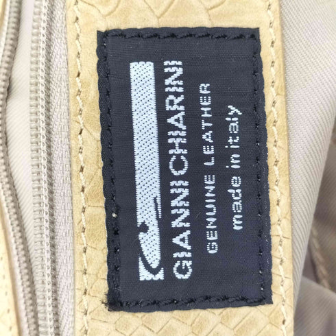 ジャンニキャリーニ GIANNI CHIARINI パイソン型押し 2WAY レザー ショルダーバッグ レディース