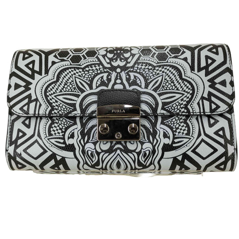 フルラ FURLA フラワータトゥー柄 チェーンショルダーバッグ レディース