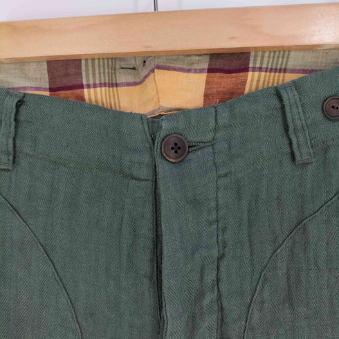 ジプシーアンドサンズ GYPSY&SONS ボタンフライ リネンハーフパンツ メンズ M