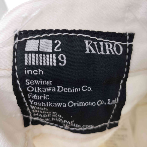 クロ KURO GRAPHITE ボタンフライ デニムパンツ メンズ 29