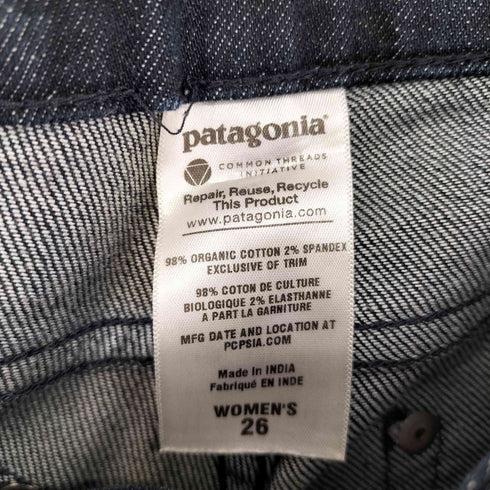 パタゴニア patagonia ストレートデニムパンツ 濃紺 レディース US:26-27
