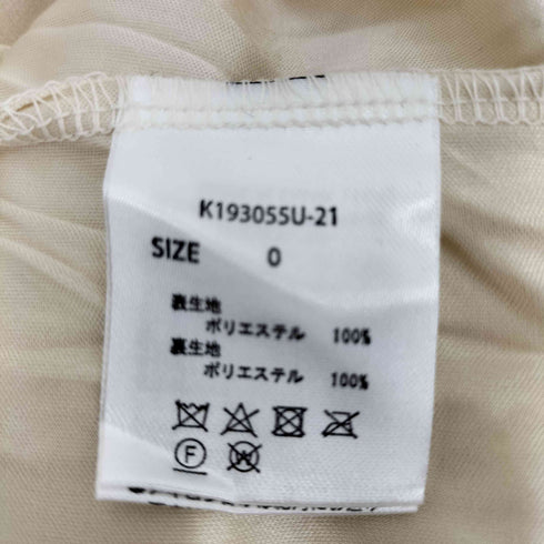 カスタネ Kastane ワッシャーシフォンワンピース レディース 0