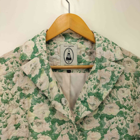 ルールロジェット leur logette ジャガー花柄シルク混コート レディース 1