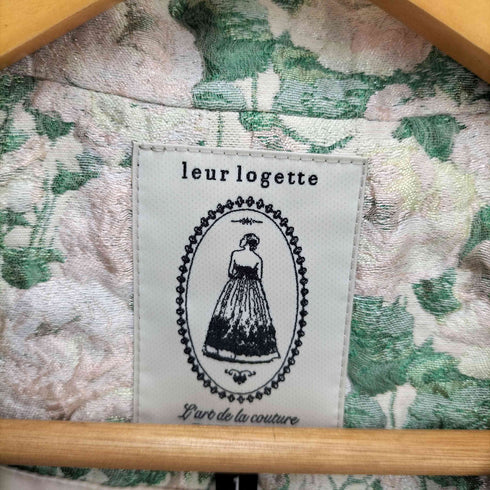ルールロジェット leur logette ジャガー花柄シルク混コート レディース 1