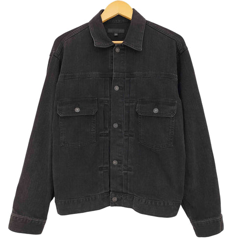 ユニクロ UNIQLO 2nd型 ブラック デニムジャケット メンズ JPN:L