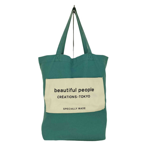 ビューティフルピープル beautiful people NAME TAG TOTE BAG ネームタグ トートバッグ メンズ
