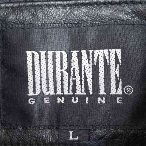 DURANTE 裏地キルティング シープスキン レザージャケット メンズ import:L