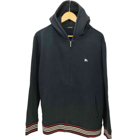 バーバリーブラックレーベル BURBERRY BLACK LABEL ホース刺繍ロゴ ジップアップパーカー メンズ 3