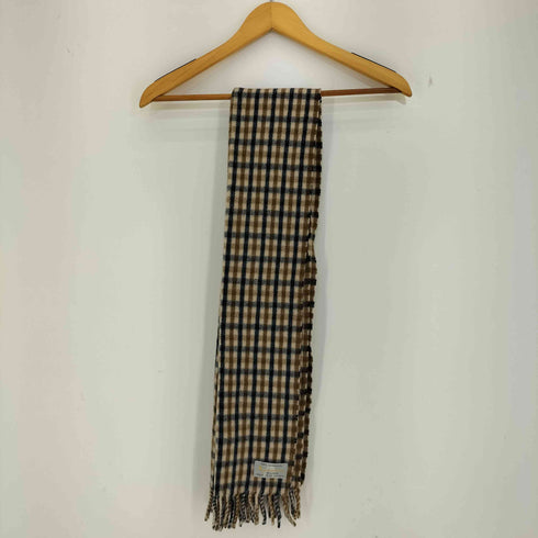 アクアスキュータム AQUASCUTUM 英国製 チェック ウールマフラー レディース
