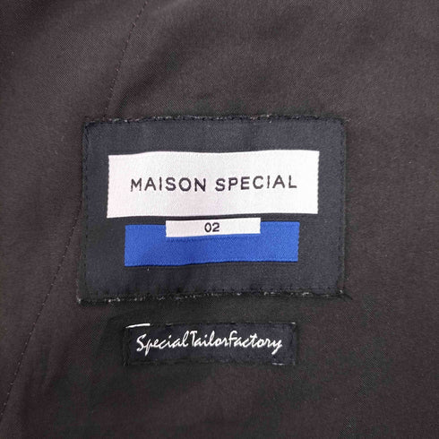 メゾンスペシャル MAISON SPECIAL 21SS マルチファブリック1タックイージーカラーワイドパンツ メンズ 02