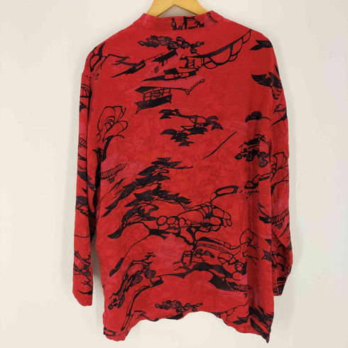CHICO'S DESIGN 総柄シルクチャイナシャツ メンズ JPN:3